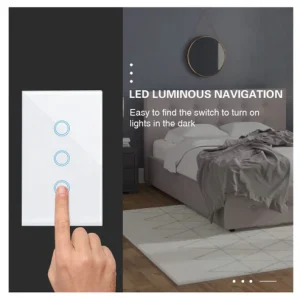 Eachen WiFi Smart Touch Light Switch No Neutral Required eWeLink Smart Home Wall Switch